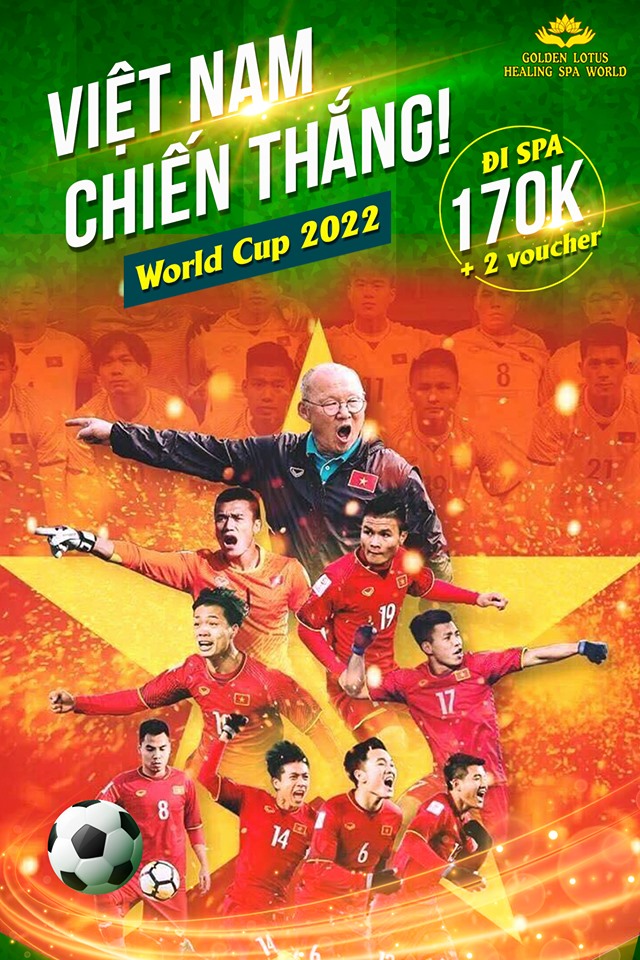 WORLD CUP 2022 CỔ VŨ VIỆT NAM CHIẾN THẮNG - ĐI SPA 170K - VOUCHER