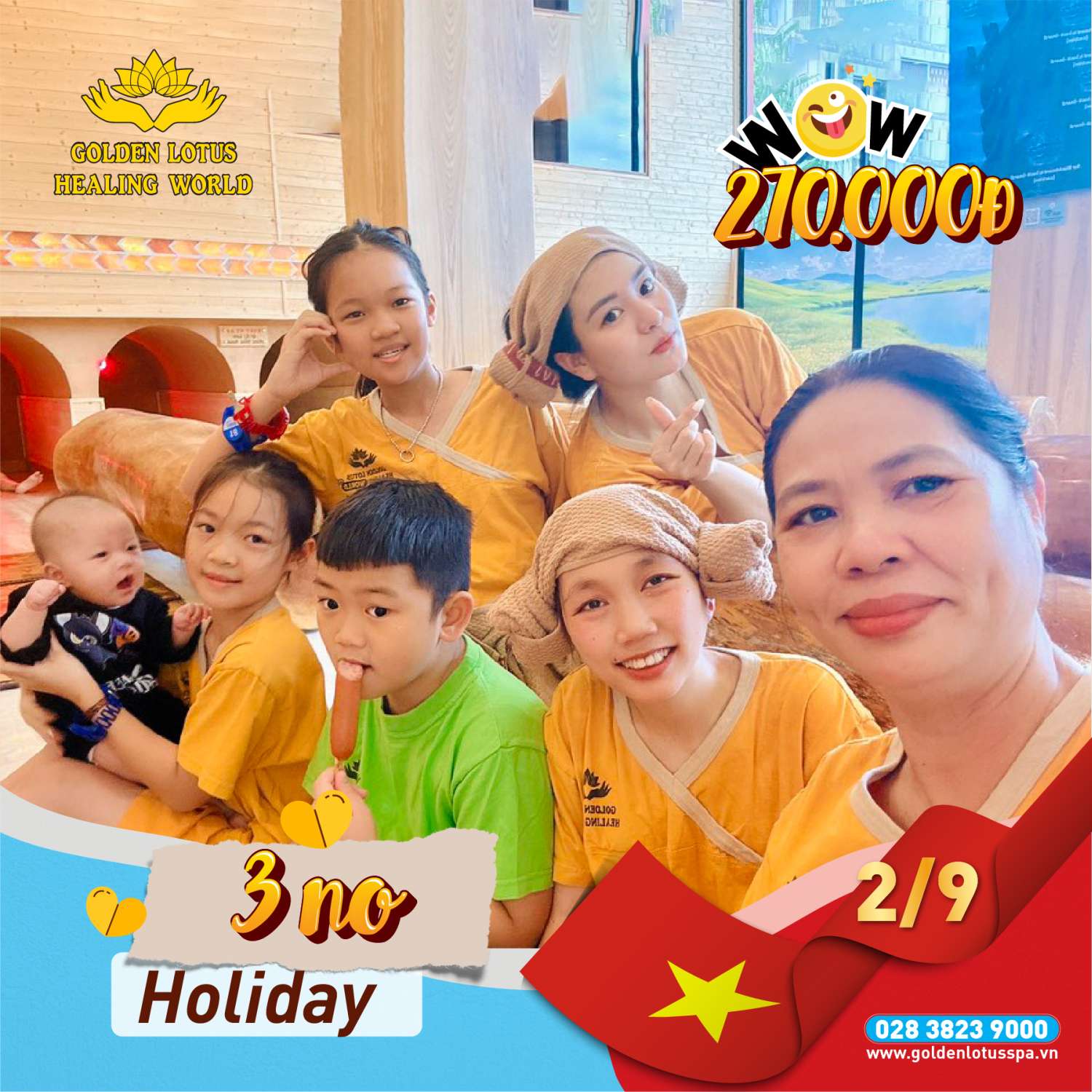 3 NO HOLIDAYS - NO FAR TRAVEL, NO CROSSING, NO WORRYING ABOUT PRICES AT GOLDEN LOTUS HEALING WORLD