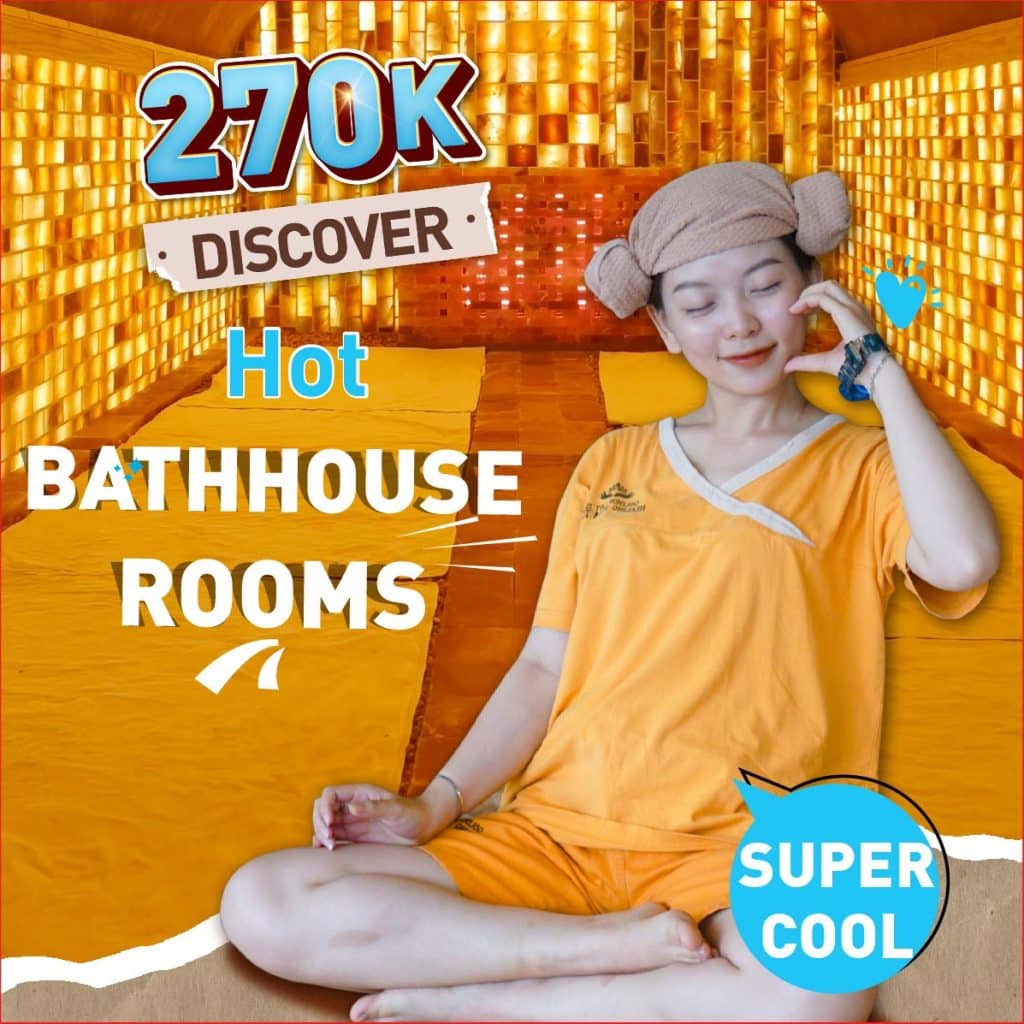 DISCOVER THE SUPER COOL BATHHOUSE ROOM