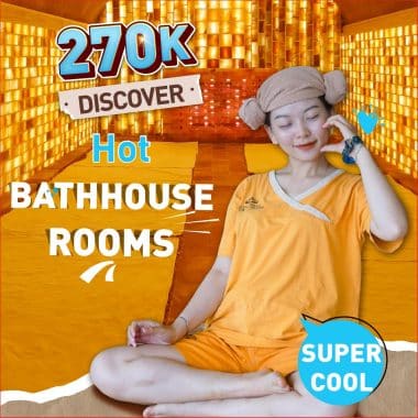 DISCOVER THE SUPER COOL BATHHOUSE ROOM