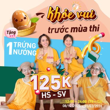 DEAL HSSV CHỈ 125K – KHỎE VUI TRƯỚC MÙA THI