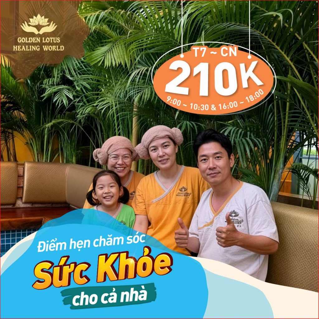 GOLDEN LOTUS – ĐIỂM HẸN CHĂM SÓC SỨC KHỎE – NGHỈ DƯỠNG CHO CẢ NHÀ