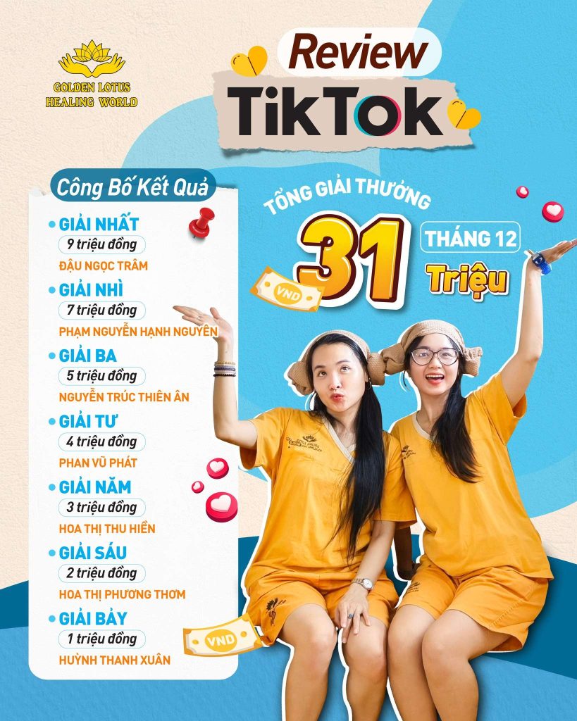 Công Bố Kết Quả Chương Trình Review TikTok Tháng 12
