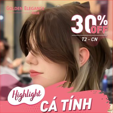 Highlight Cá Tính, Khẳng Định Chất Riêng, Golden Elegance Hair