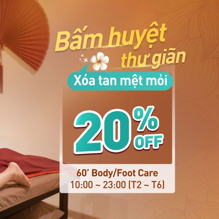 BẤM HUYỆT THƯ GIÃN XÓA TAN MỆT MỎI GOLDEN LOTUS