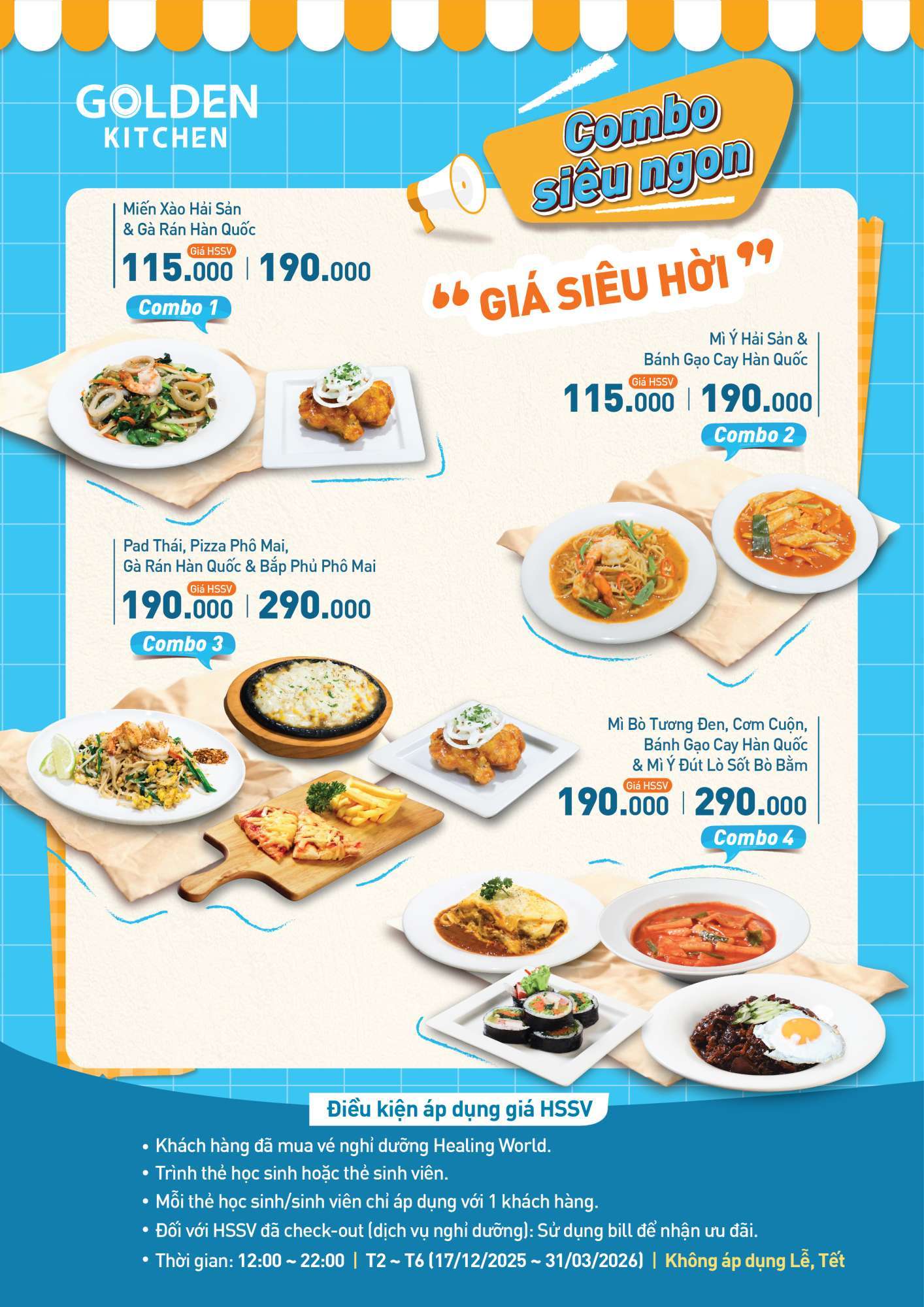 Bảng giá Menu Nhà Hàng