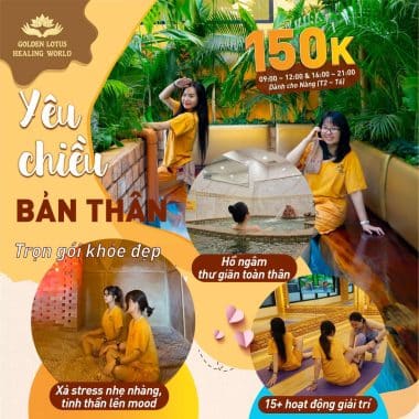 YÊU CHIỀU BẢN THÂN - THÂN TÂM VUI KHỎE CHỈ 150K