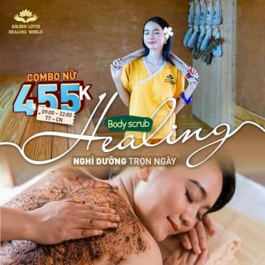 COMBO BODY SCRUB + VÉ NGHỈ DƯỠNG TRỌN NGÀY CHỈ 455K